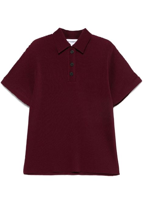 Top con colletto stile polo  in bordeaux Melitta baumeister - donna MELITTA BAUMEISTER | MB06BRD